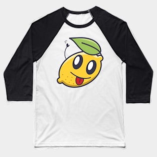 Kawaai Waving Lemon Baseball T-Shirt